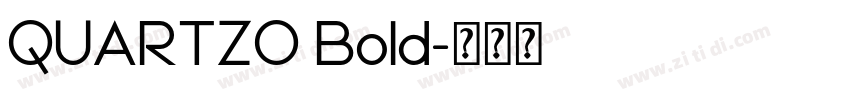 QUARTZO Bold字体转换
